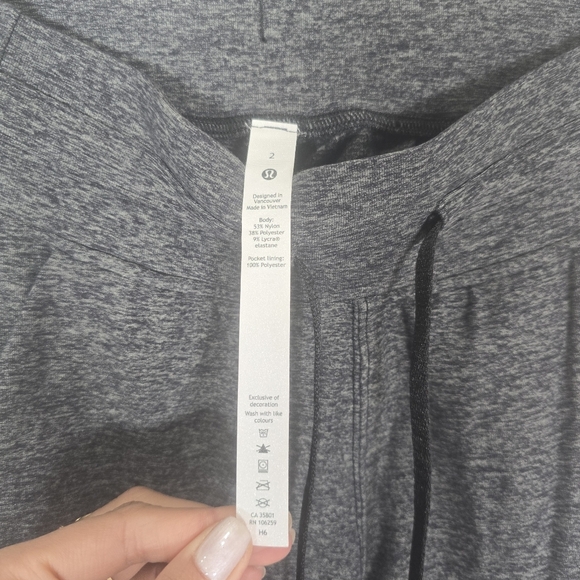 Lululemon Ready To Rulu Pant *29” Jogger Size 2 Heathered Utilitarian Black - Picture 13 of 14